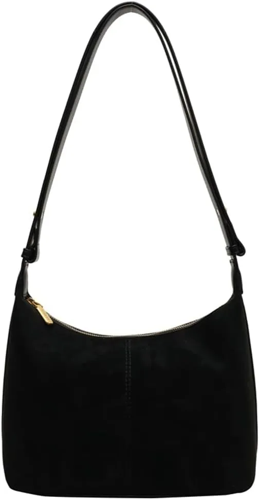 Slouchy Suede Crescent Hobo Bags Women Trendy Crossbody Purse Satchels Shoulder Tote Bag Dumpling Top-handle Tote Handbag