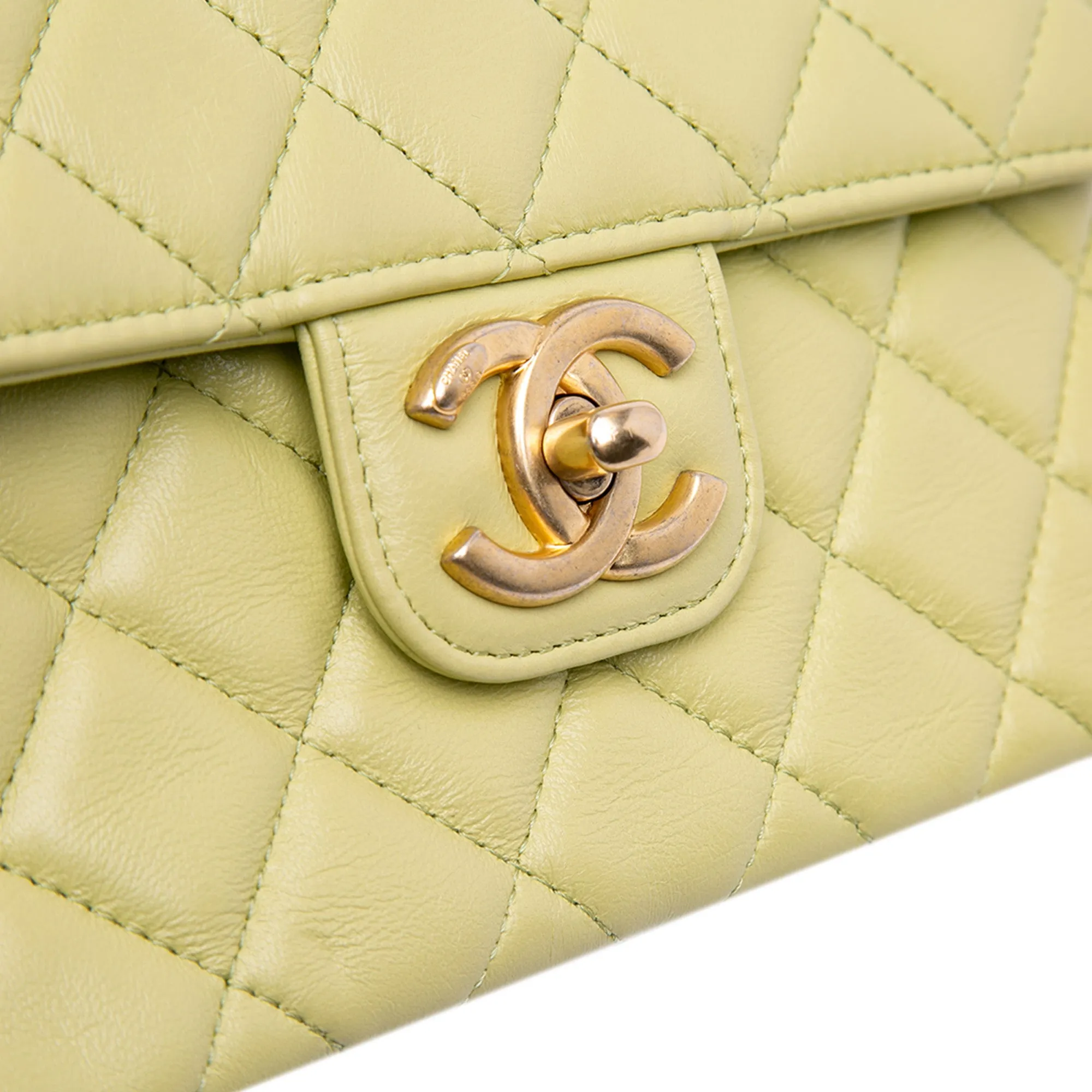 Small Classic Lambskin Casino Royale Charms Single Flap