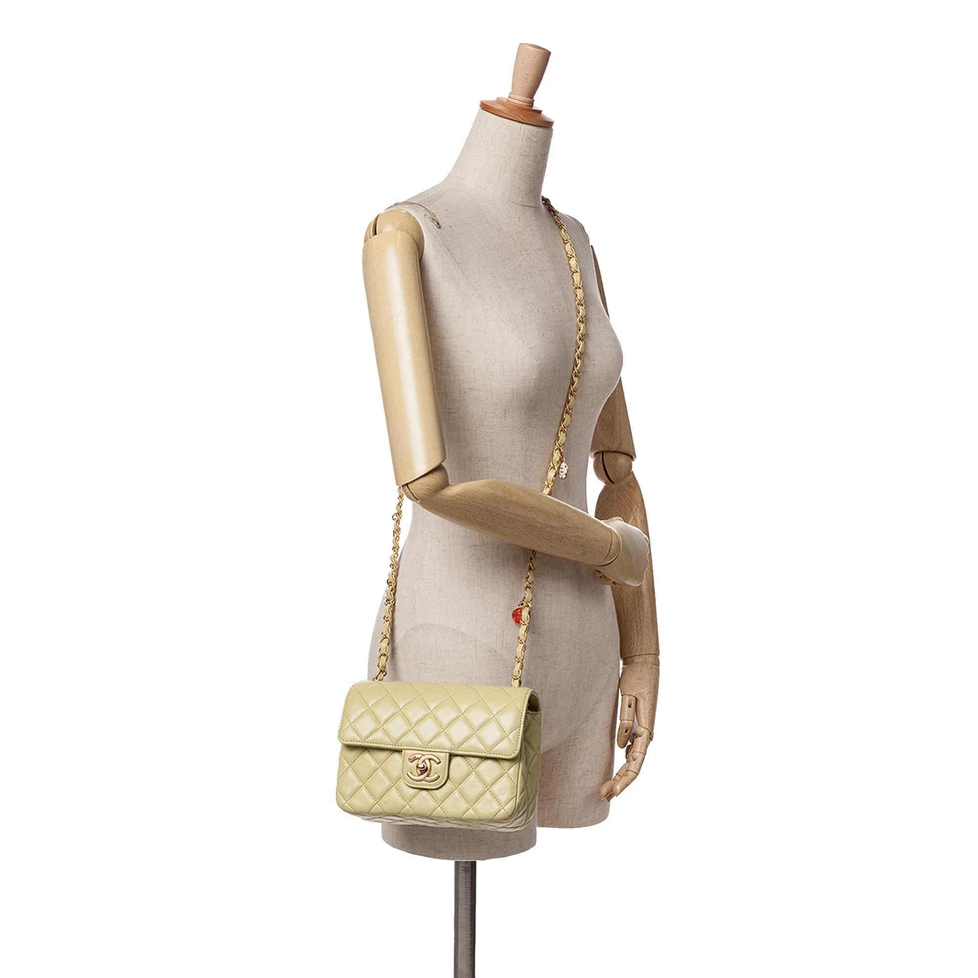 Small Classic Lambskin Casino Royale Charms Single Flap