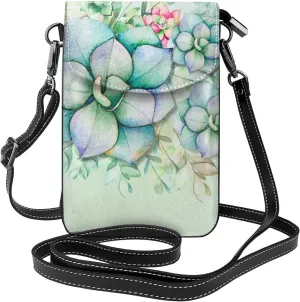 Small Crossbody Bag For Women,Leather Phone Purse Women'S Shoulder Handbags Wallet Purse -Sunflowers And Butterflies