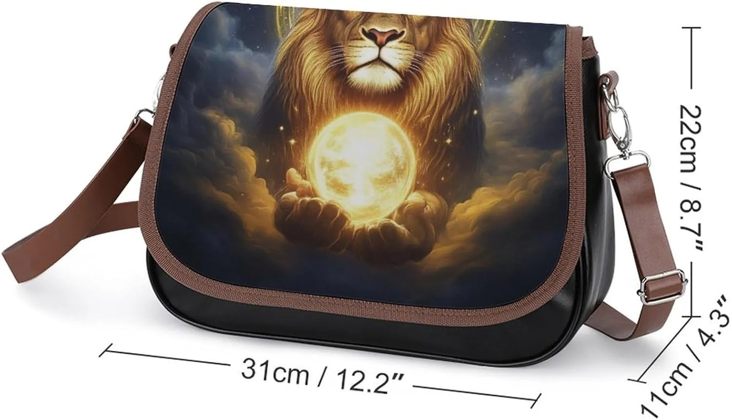 Small Crossbody Handbags Pu Leather Purse Travel Shoulder Bag with Adjustable Strap