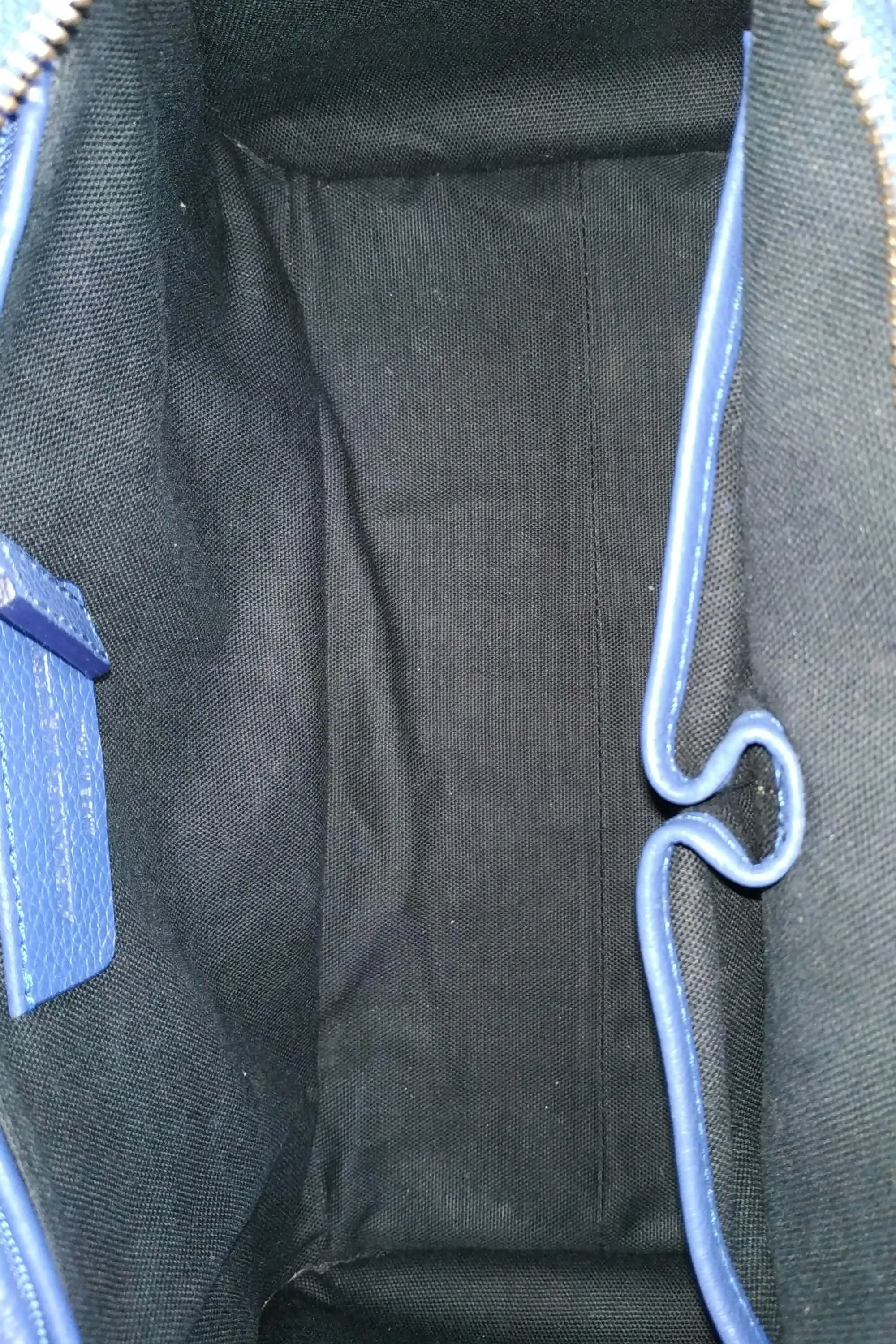 Small Padlock Zip Around Bag Navy