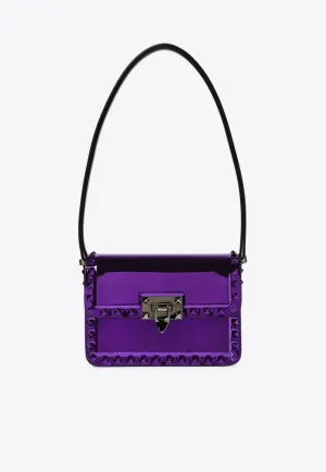 Small Rockstud 23 Laminated Shoulder Bag