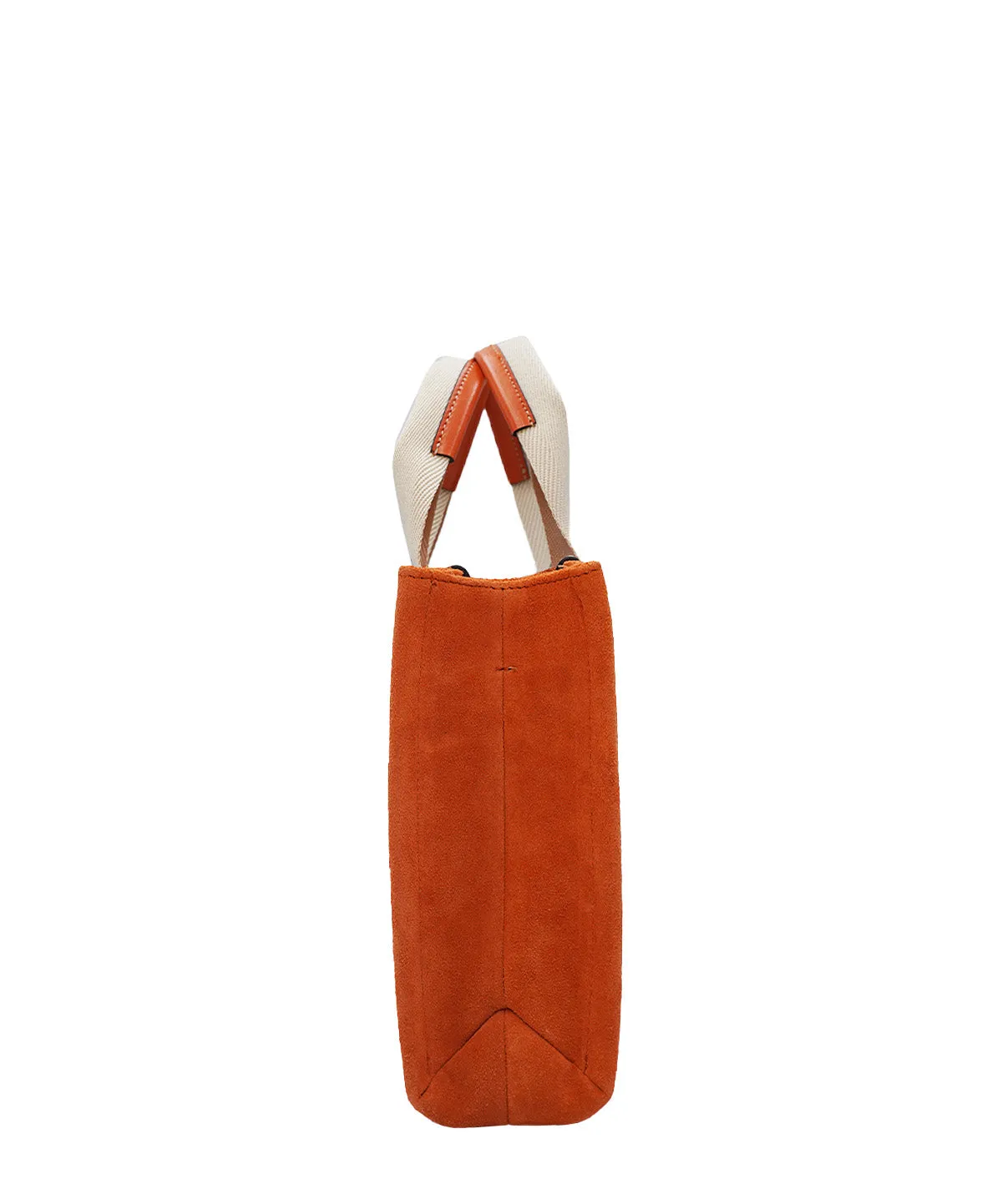Small Suede Woody Tote Orange