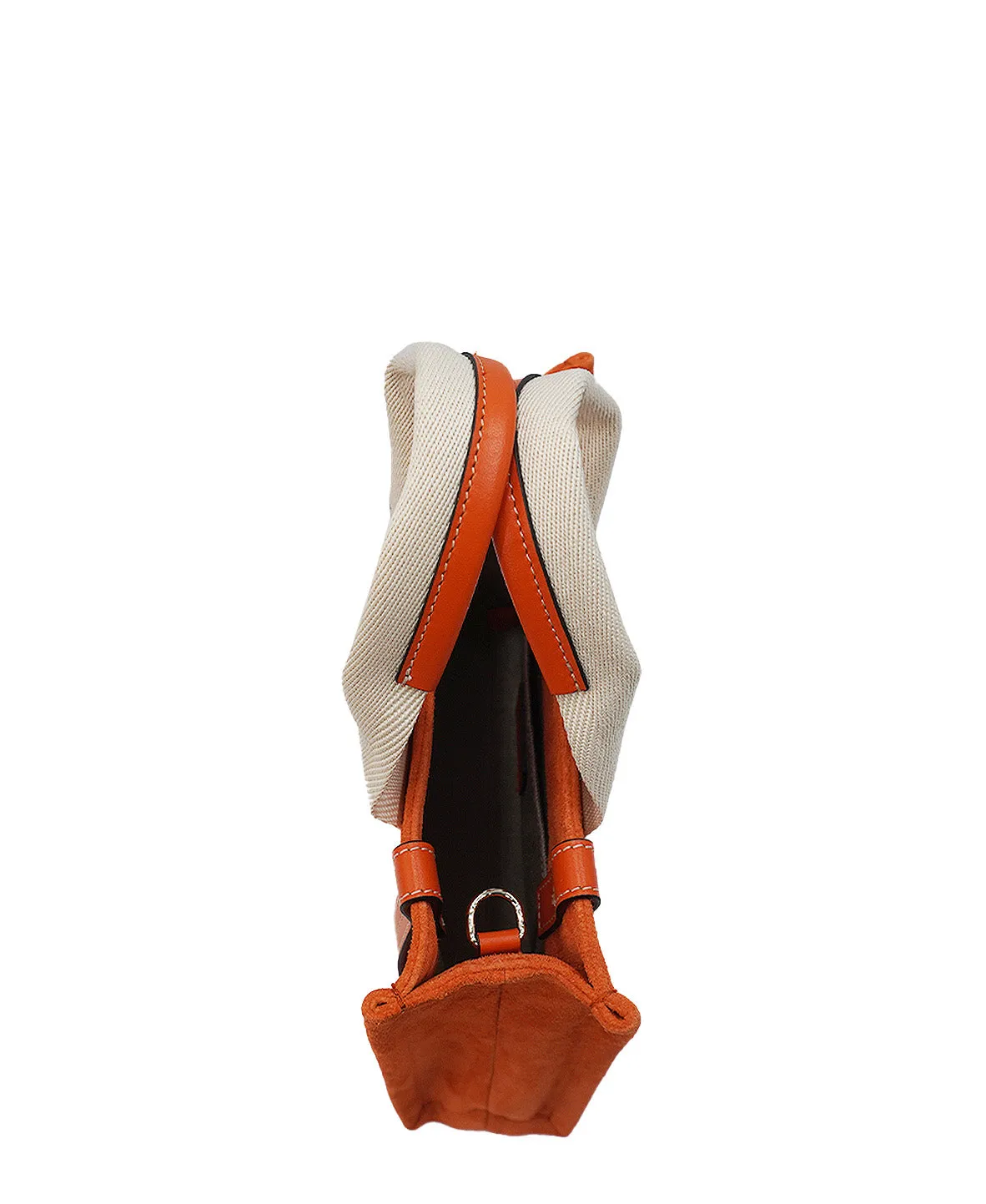 Small Suede Woody Tote Orange