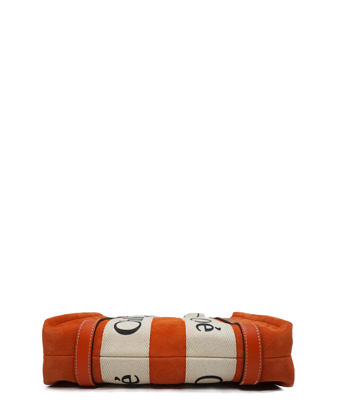 Small Suede Woody Tote Orange