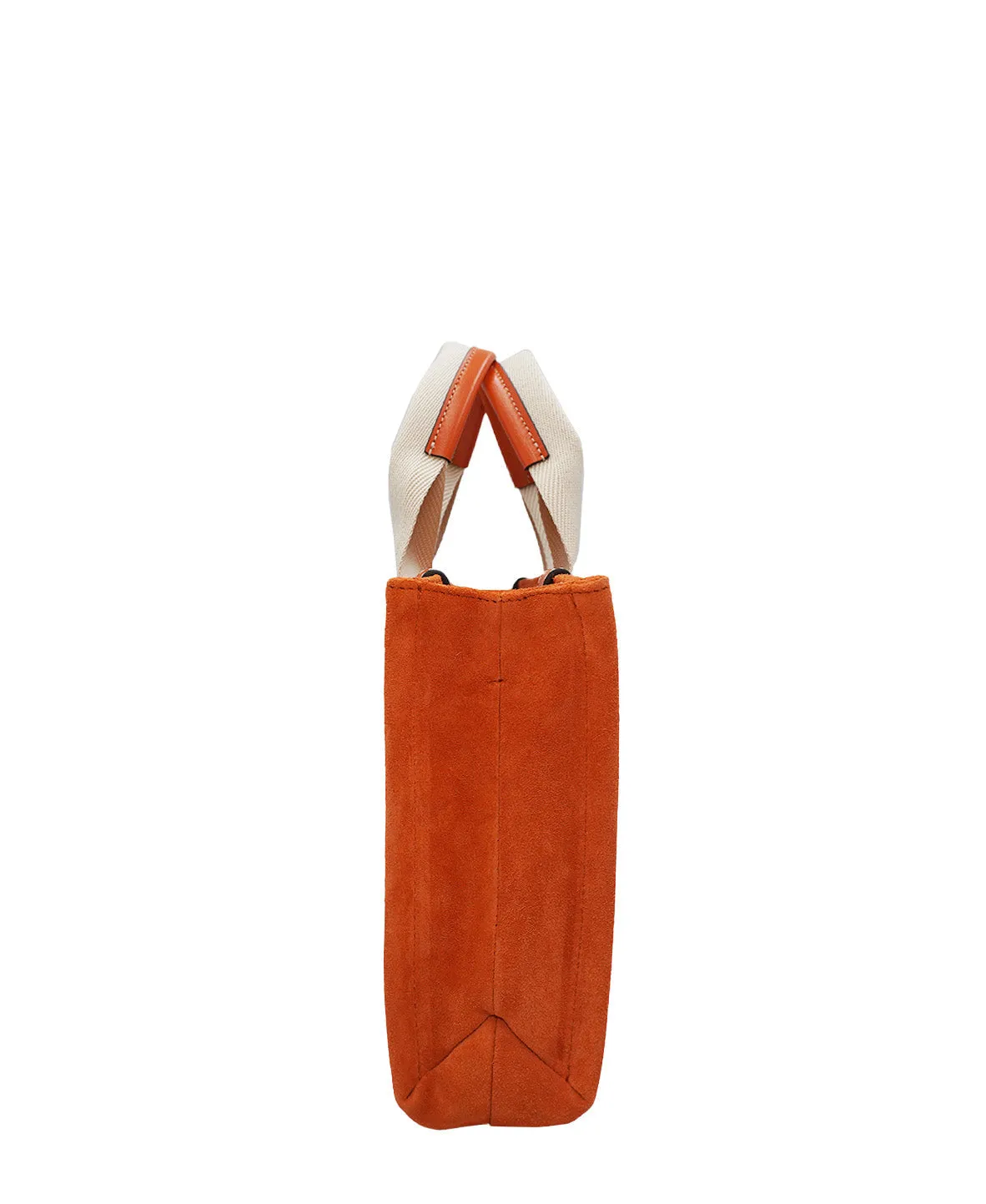 Small Suede Woody Tote Orange