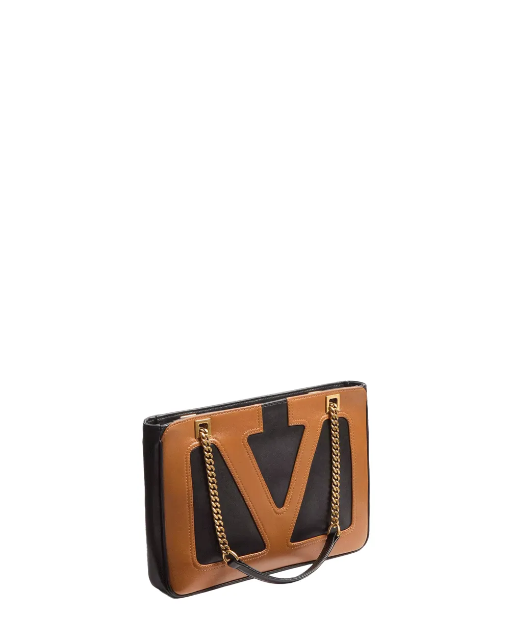 Small Viva Superstar Shopping Bag in Spice and Nero