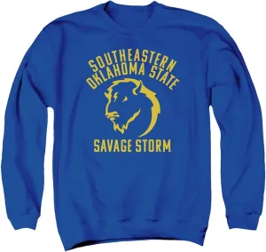 Southeastern Oklahoma State University Official One Color Savage Storm Unisex Adult Crewneck Sweatshirt