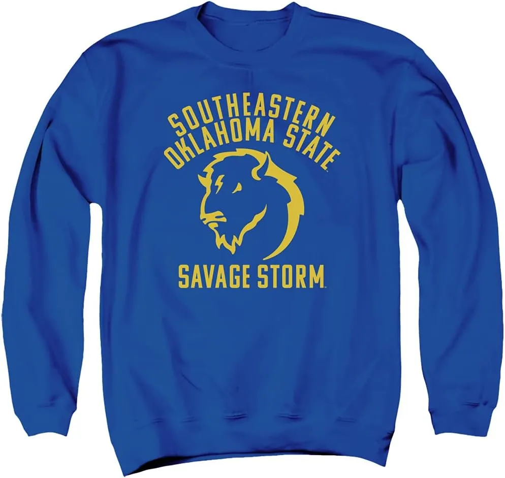 Southeastern Oklahoma State University Official One Color Savage Storm Unisex Adult Crewneck Sweatshirt