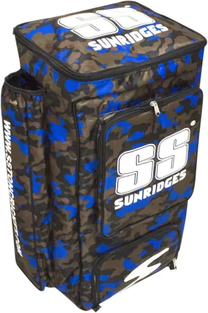 SS Cricket Blue Duffle Kit Bag, Backpack (Color - Blue Camo), Green, One Size