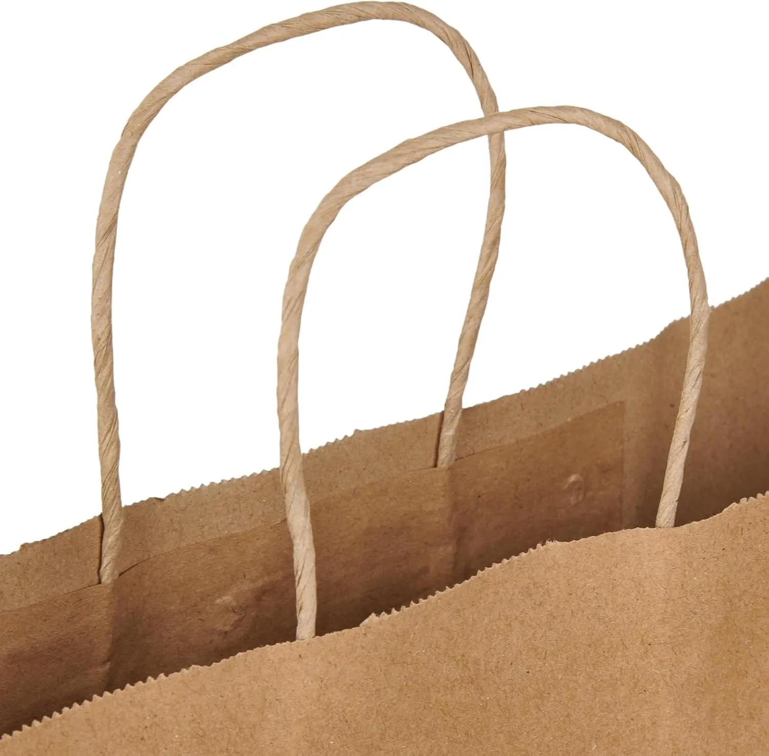 SSWBasics Jumbo Natural Kraft Bags - 16”L x 6”D x 19”H Brown Paper Bag, Ideal for Shopping & Kraft Gift Bags - Case of 200