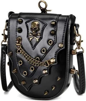 Steampunk Industrial Vintage Women’s Mini Medieval Coin Purse Shoulder Crossbody Bag