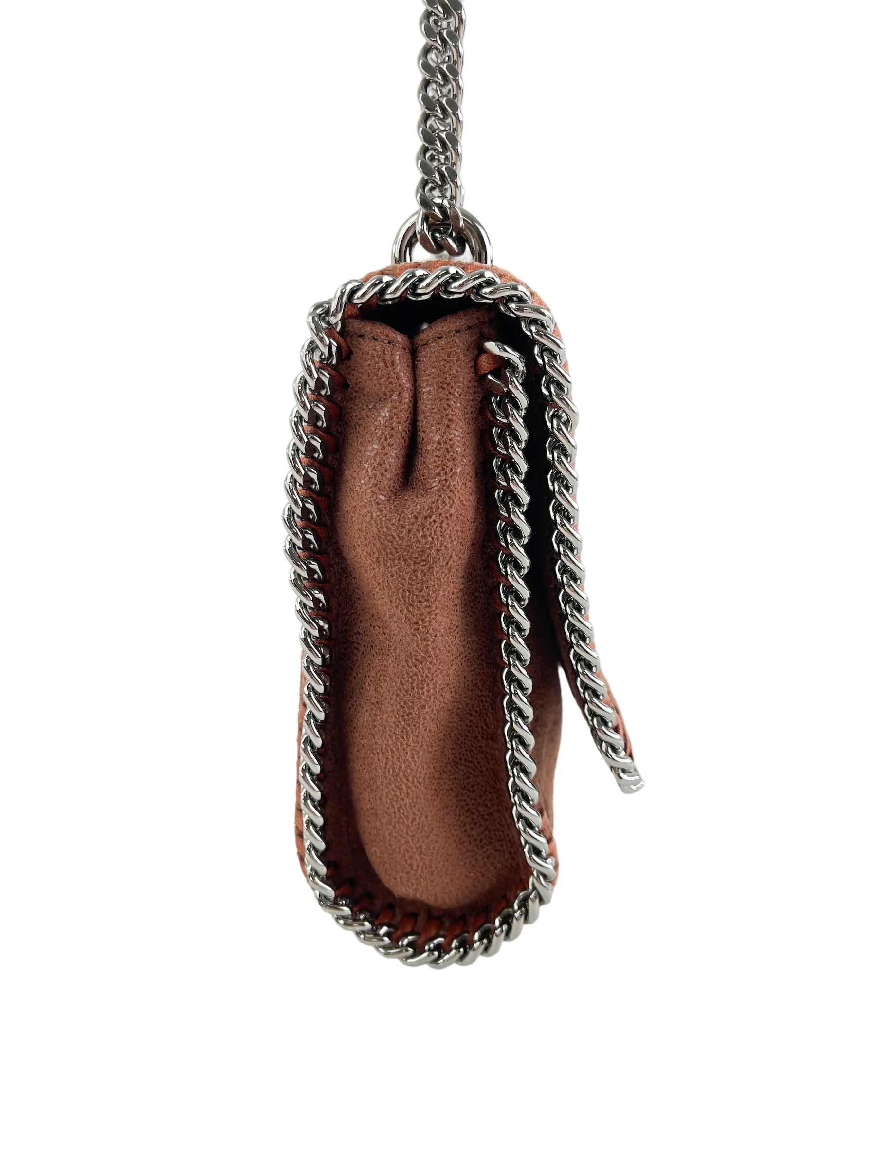 Stella McCartney Brown Faux Suede Falabella Crossbody
