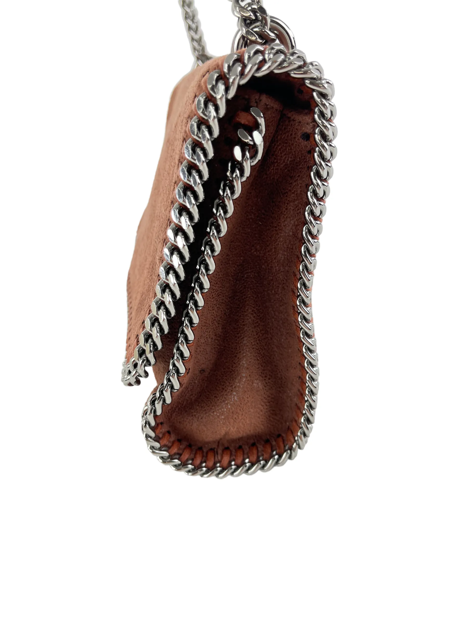 Stella McCartney Brown Faux Suede Falabella Crossbody