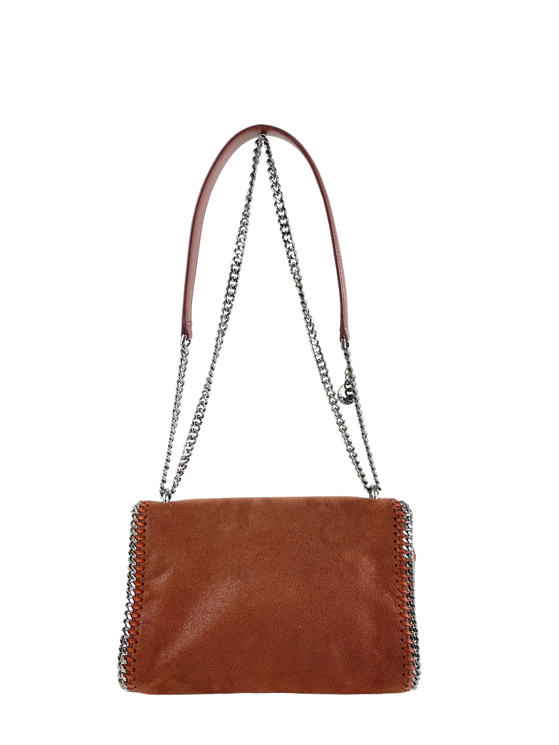 Stella McCartney Brown Faux Suede Falabella Crossbody
