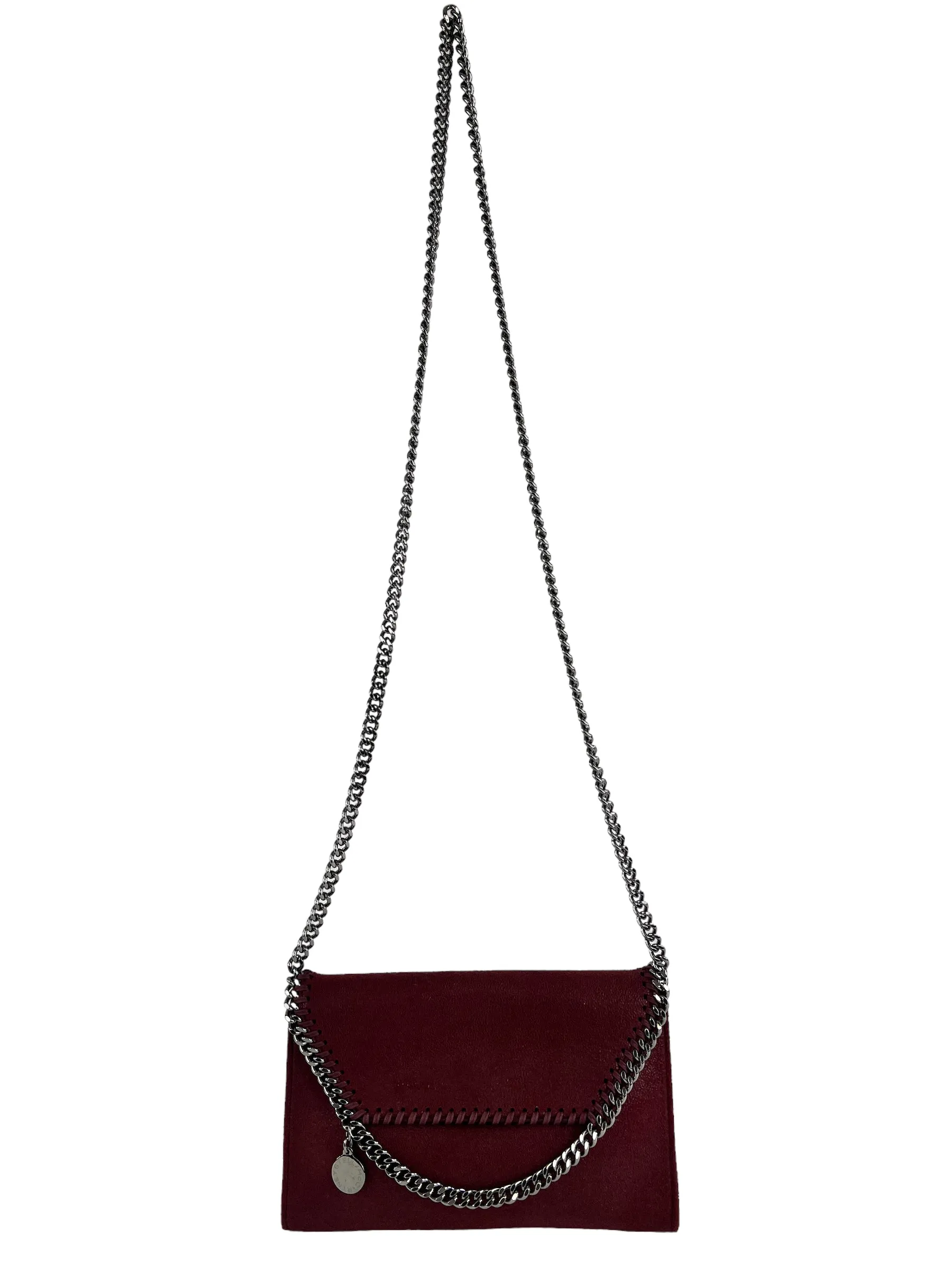 Stella McCartney Red Faux Leather Small Crossbody Handbag