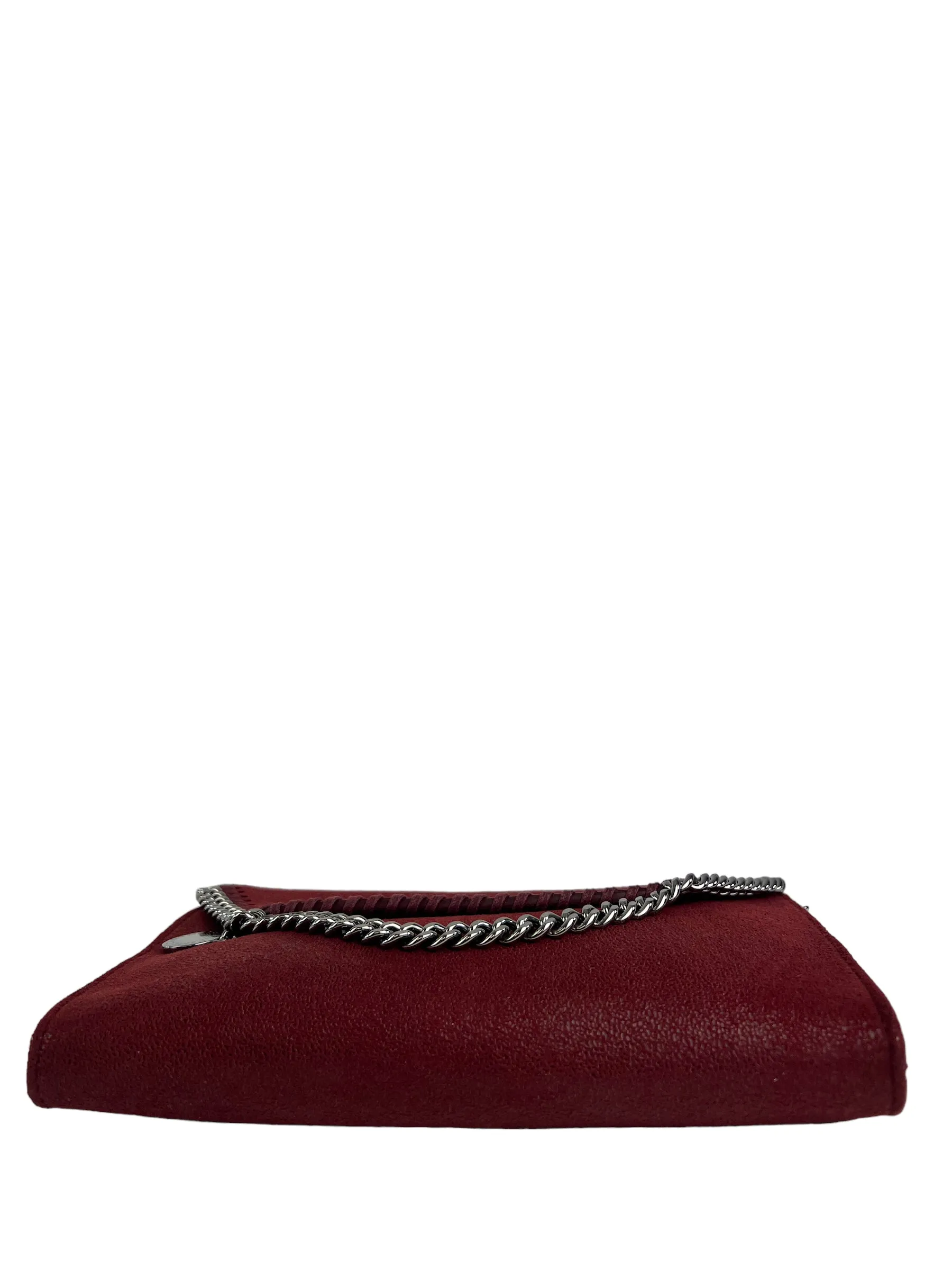 Stella McCartney Red Faux Leather Small Crossbody Handbag