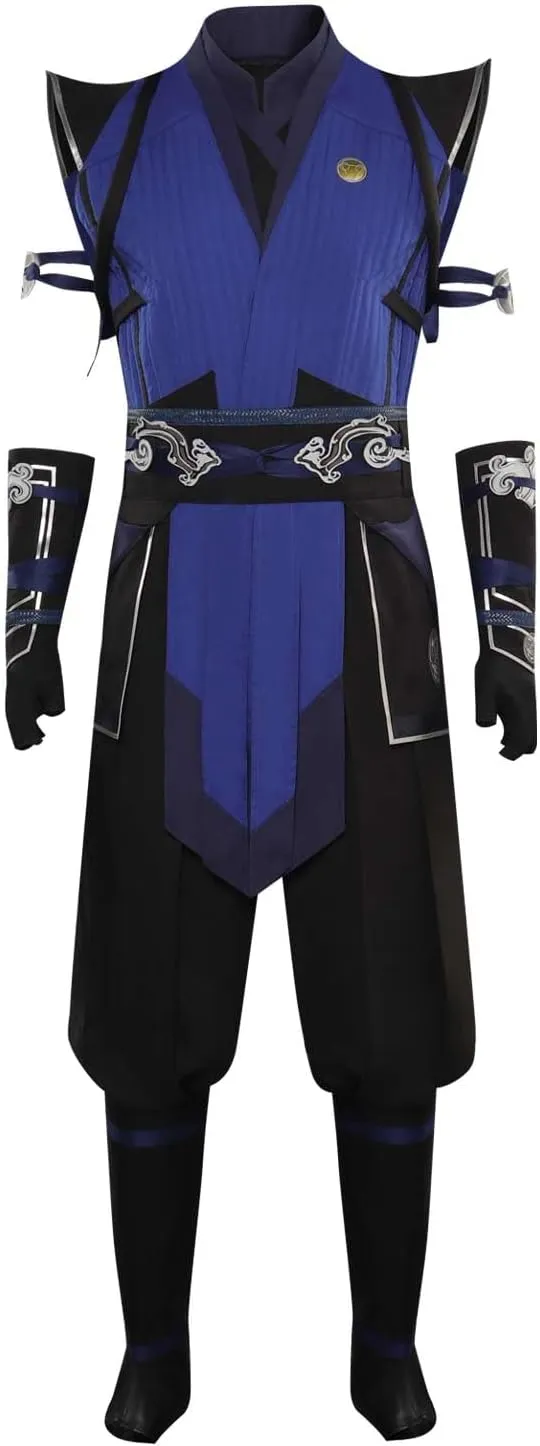 Sub Zero Cosplay Costume Mens Warrior Full Set Battle Outfits Adults Tunic Halloween Carnival Party Costume