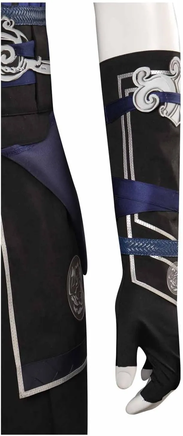 Sub Zero Cosplay Costume Mens Warrior Full Set Battle Outfits Adults Tunic Halloween Carnival Party Costume