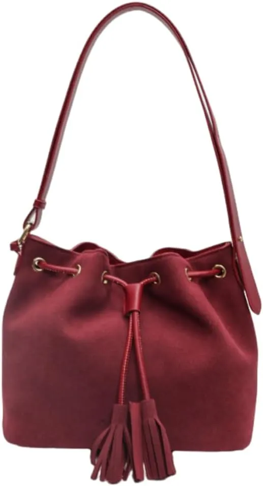 Suede Hobo Bags for Women Slouchy Bucket Bags for Women Retro Crossbody Purse Suede Office Tote Handbag for Daily Use 2024