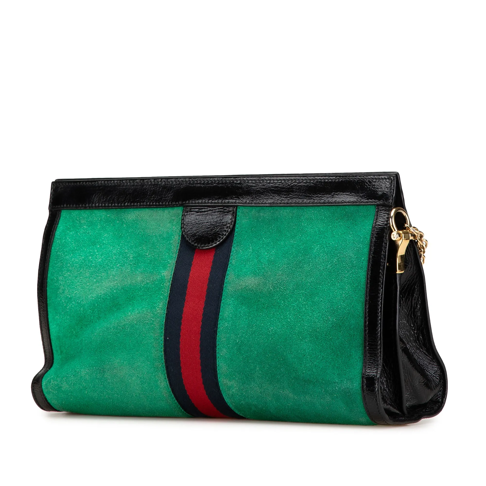 Suede Ophidia Web Chain Crossbody