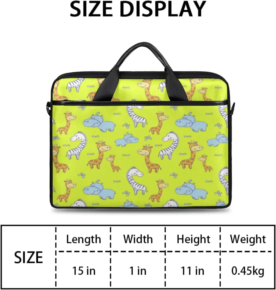 Sugar Skull Flowers Laptop Bag for Women Men 13-15 Inch Computer Briefcase Bag Lightweight Notebook Shoulder Messenger Bag