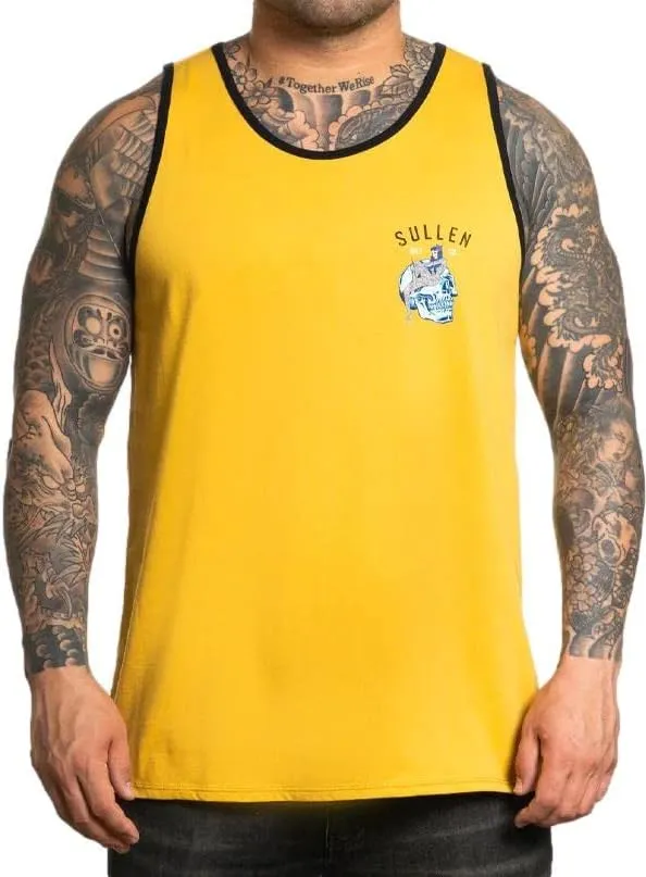 Sullen Men's Academy Premium Tank Mustard Medium