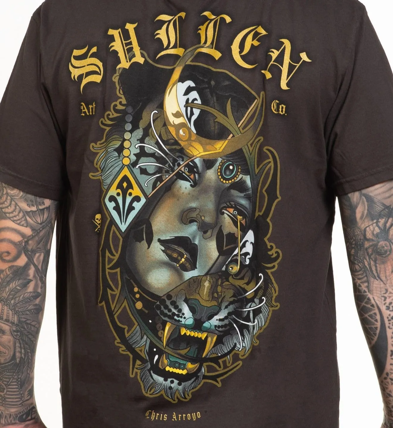 Sullen Men's Divided Tattoo Lifestyle Graphic Premium Short Sleeve Tee