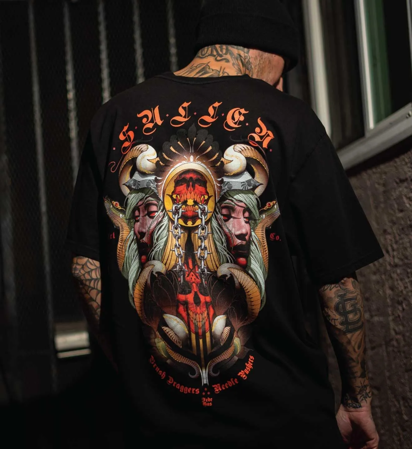 Sullen Men's Fede Gas Artist Series Tattoo Lifestyle Artist Series Graphic Premium Short Sleeve Tee