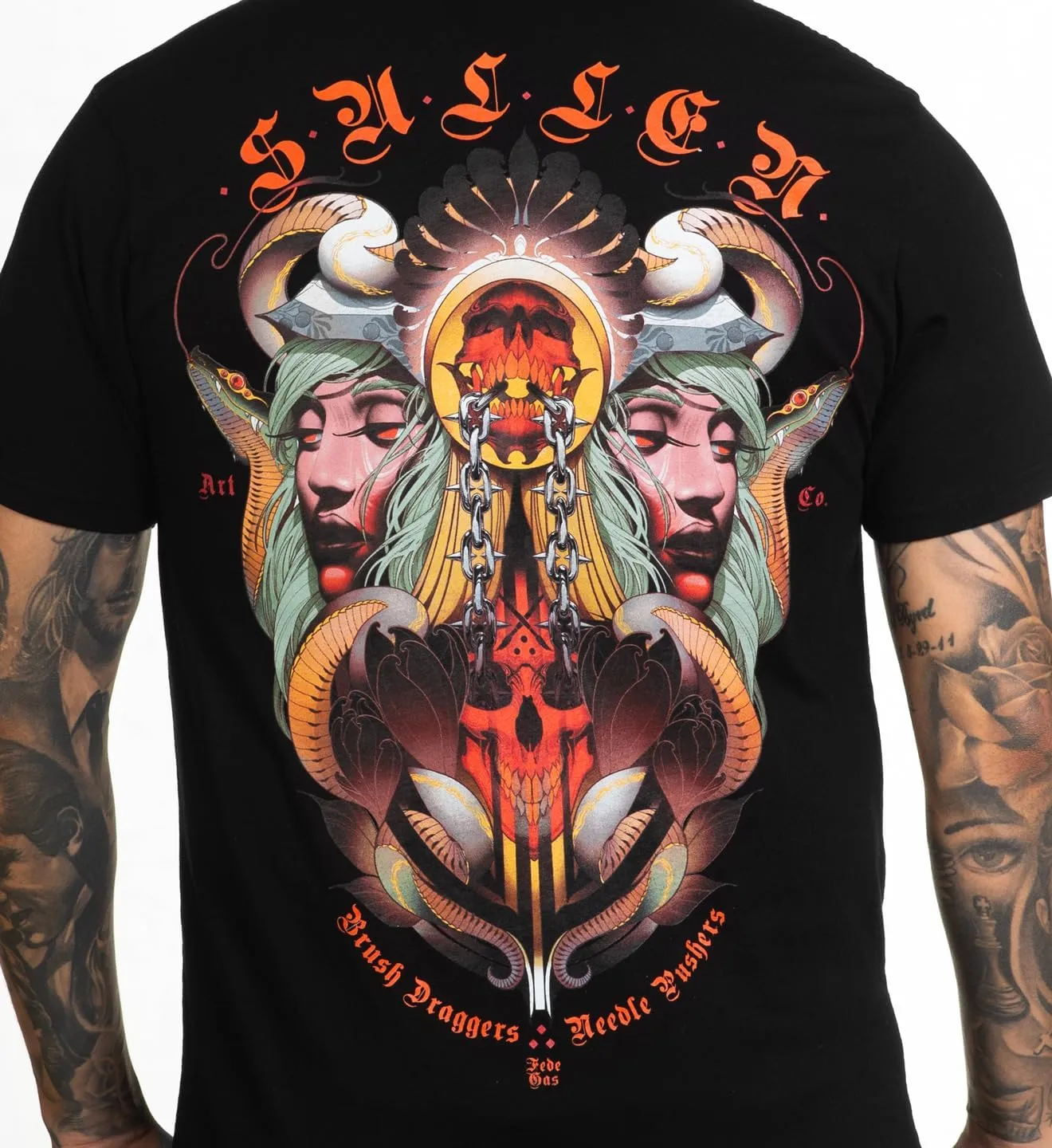 Sullen Men's Fede Gas Artist Series Tattoo Lifestyle Artist Series Graphic Premium Short Sleeve Tee