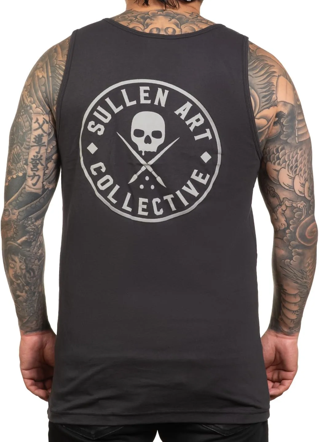 Sullen Men's Forever Tattoo Lifestyle Graphic Art Classic Logo Badge Premium Sleeveless Tank Top