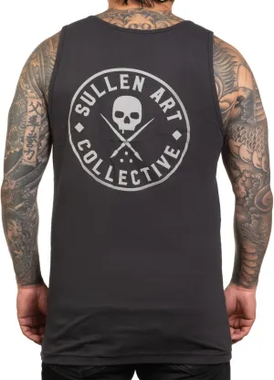 Sullen Men's Forever Tattoo Lifestyle Graphic Art Classic Logo Badge Premium Sleeveless Tank Top
