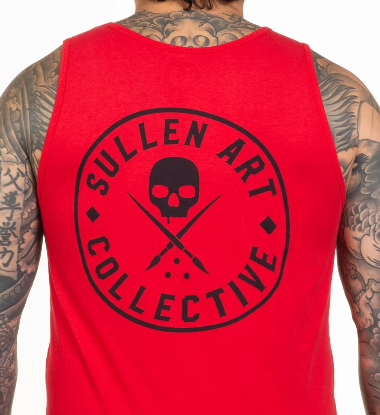 Sullen Men's Forever Tattoo Lifestyle Graphic Art Classic Logo Badge Premium Sleeveless Tank Top