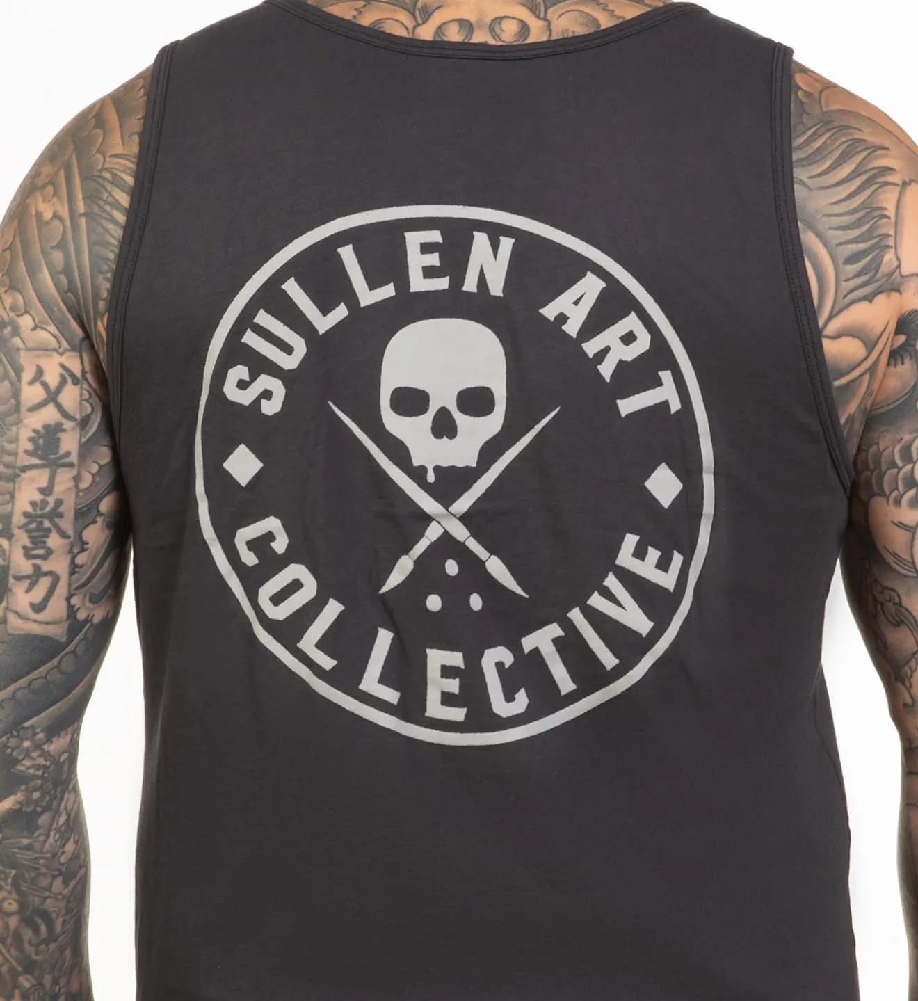 Sullen Men's Forever Tattoo Lifestyle Graphic Art Classic Logo Badge Premium Sleeveless Tank Top