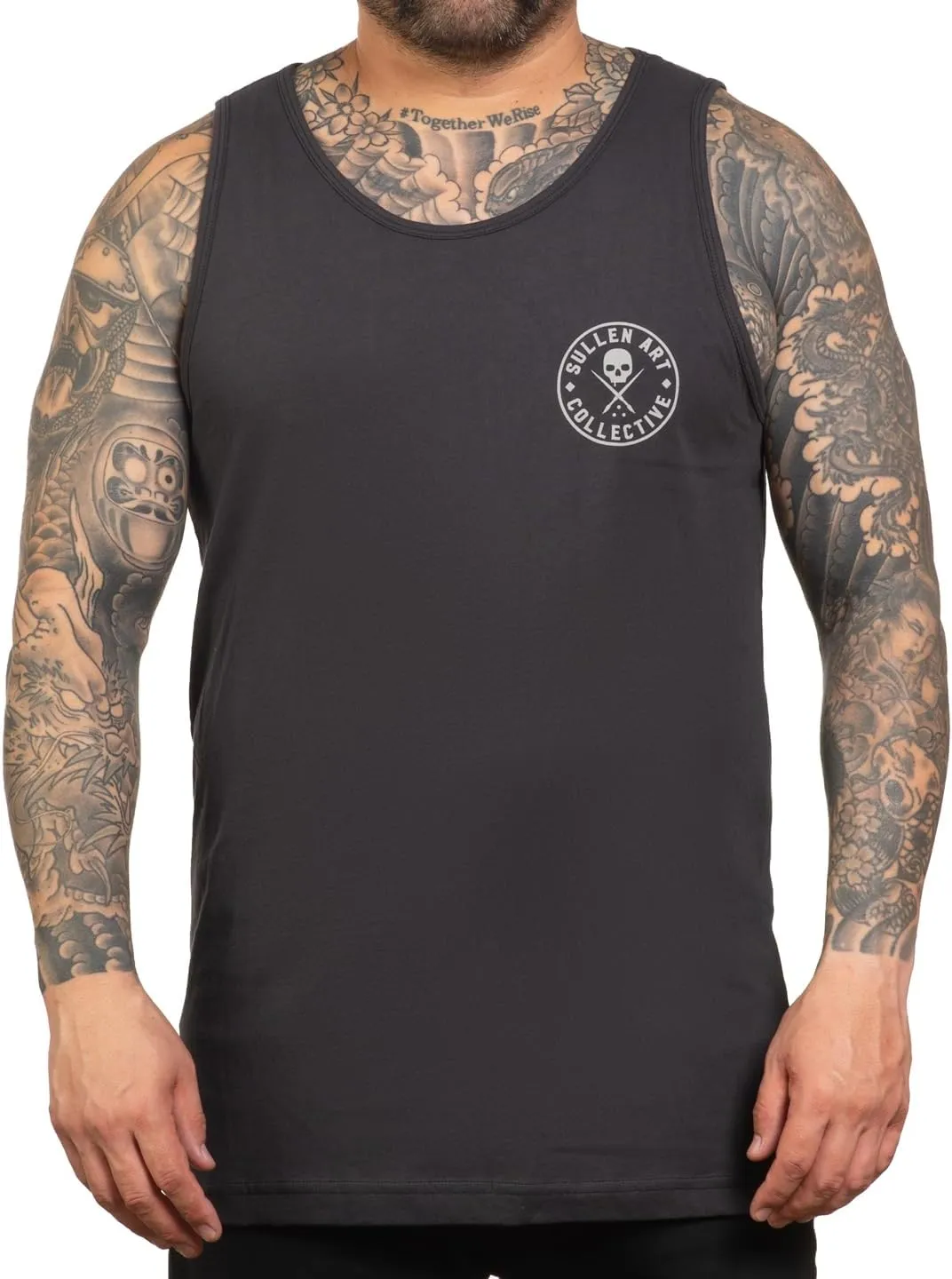 Sullen Men's Forever Tattoo Lifestyle Graphic Art Classic Logo Badge Premium Sleeveless Tank Top