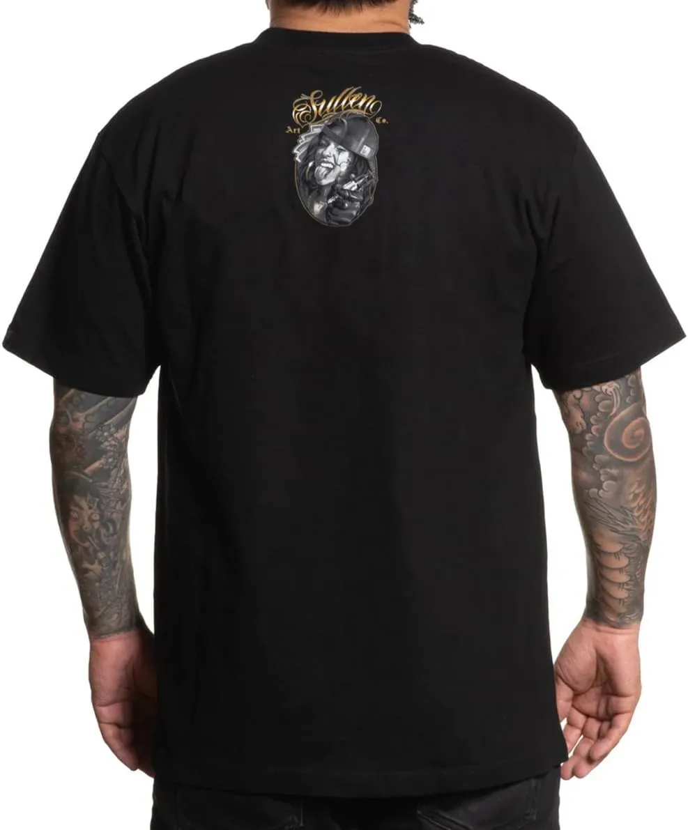 Sullen Men's Grind Tee Skull Tattoo Lifestyle Graphic Standard Short Sleeve T-Shirt