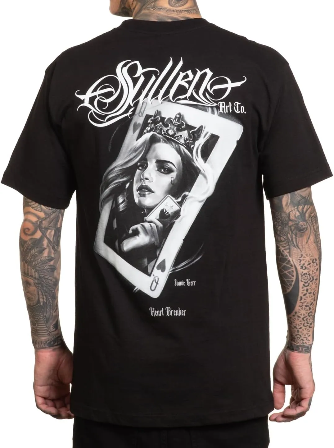 Sullen Men's Heart Breaker Tattoo Lifestyle Graphic Stacked Deck Capsule Standard Short Sleeve Tee