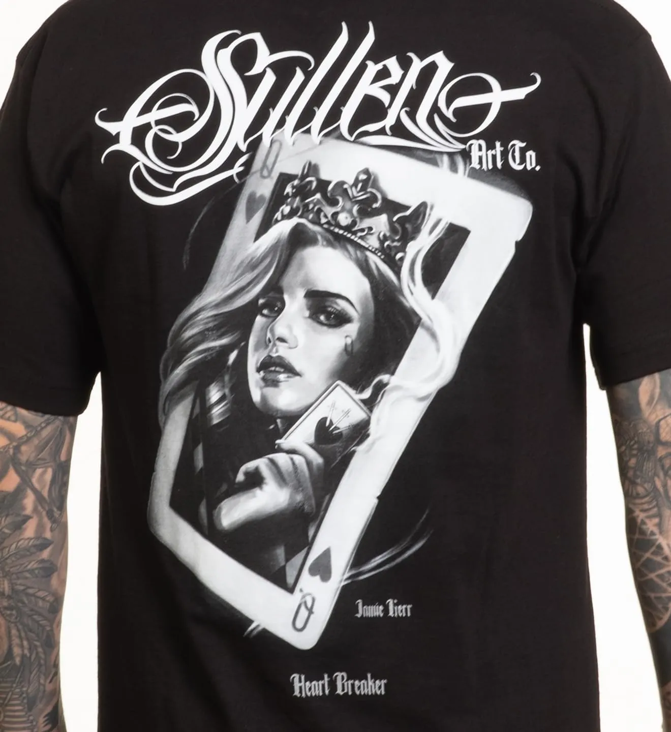 Sullen Men's Heart Breaker Tattoo Lifestyle Graphic Stacked Deck Capsule Standard Short Sleeve Tee