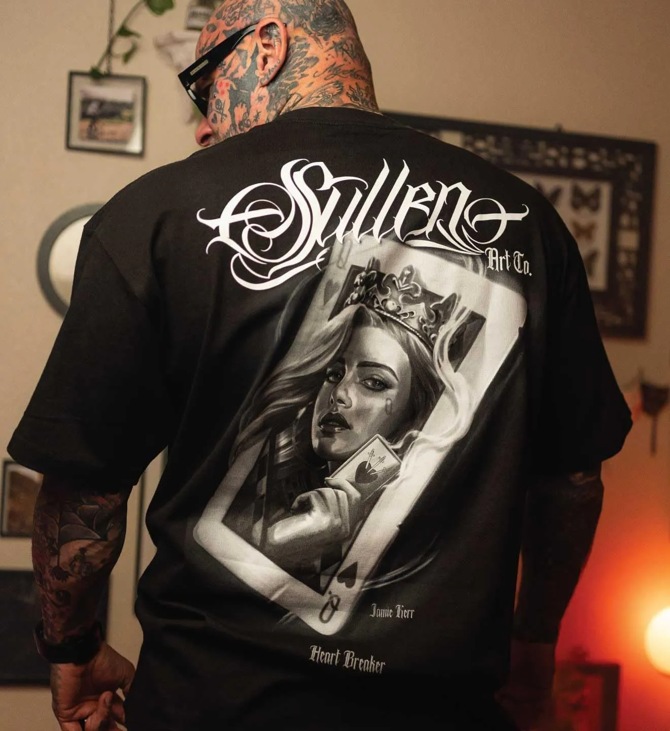 Sullen Men's Heart Breaker Tattoo Lifestyle Graphic Stacked Deck Capsule Standard Short Sleeve Tee