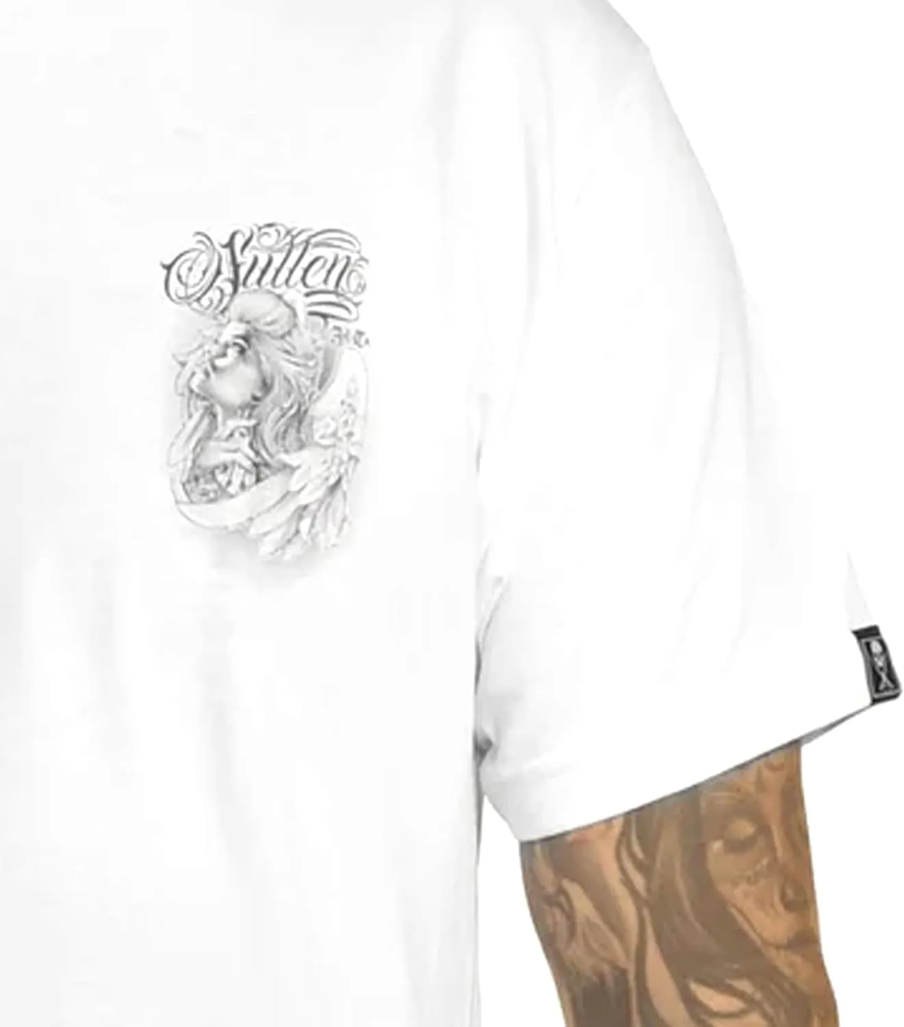 Sullen Men's Heaven Sent Men`s Tee Tattoo Skull Graphic Standard Fit Short Sleeve T-Shirt for Men