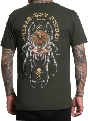 Sullen Men's Krajda Tarantula Tattoo Lifestyle Graphic Sulleween Capsule Premium Short Sleeve Tee