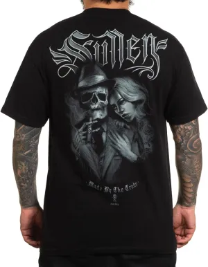 Sullen Men's Made Man Tattoo Lifestyle Graphic Sulleween Capsule Standard Short Sleeve Tee Black