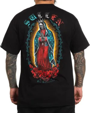 Sullen Men's Madre Virgen Tattoo Lifestyle Graphic Standard Day of The Dead Capsule Short Sleeve Tee Black