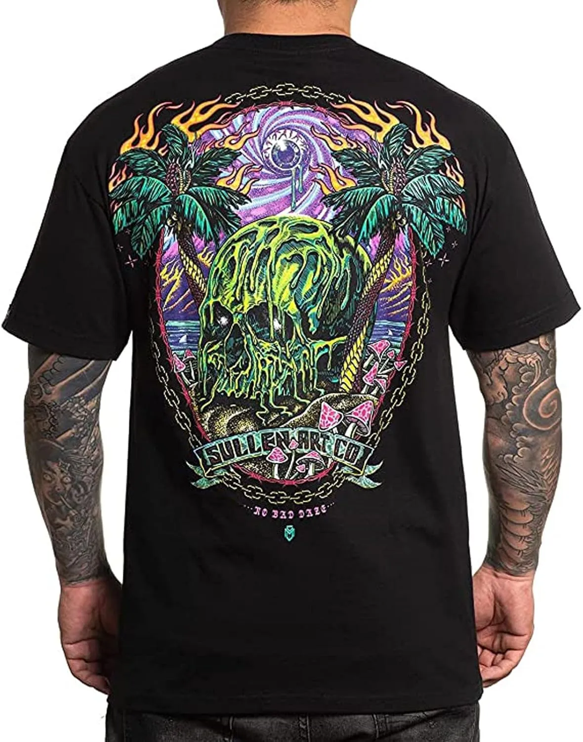Sullen Men's No Bad Daze Standard Short Sleeve T Shirt