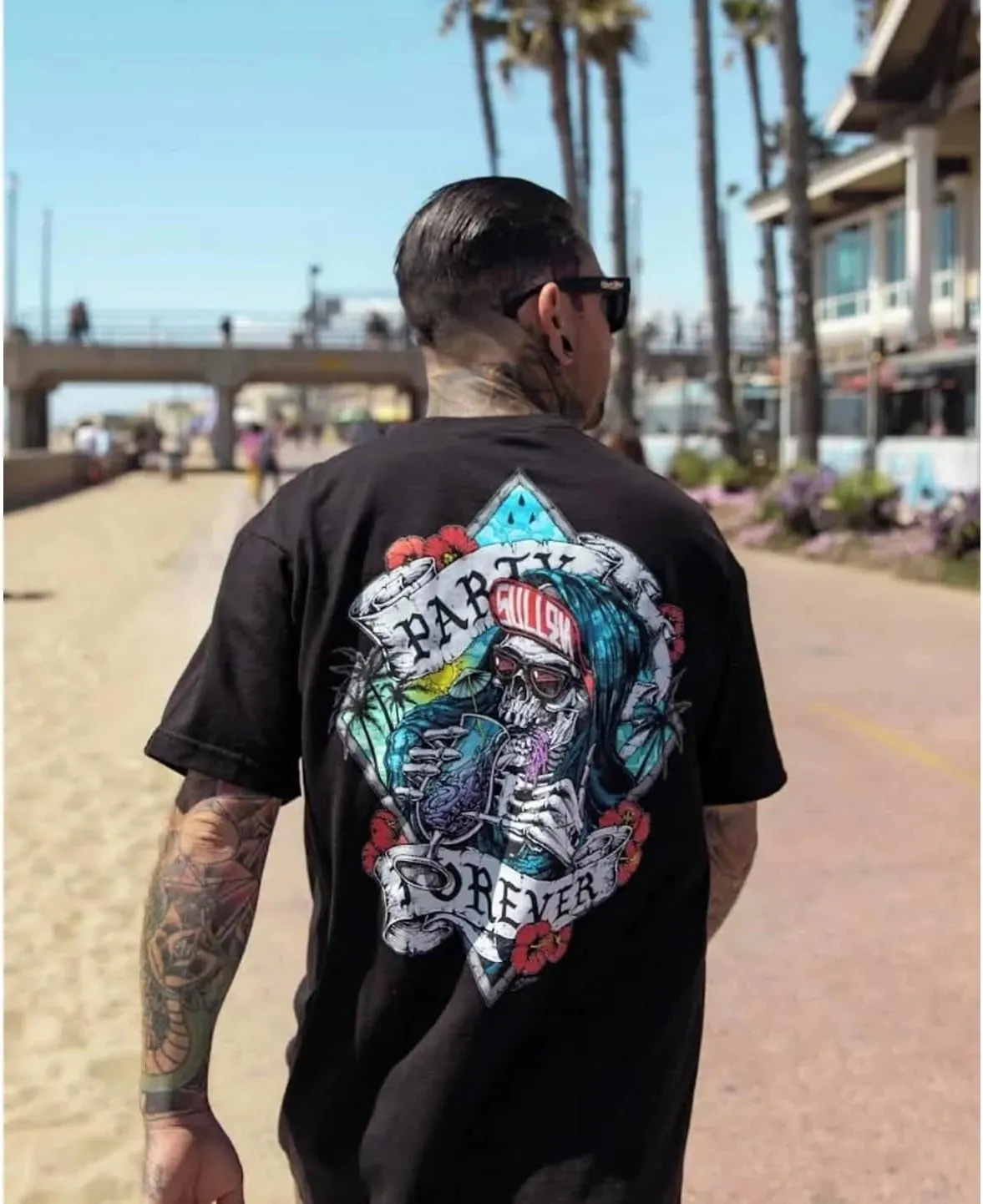 Sullen Men's Party Forever Standard Short Sleeve T Shirt