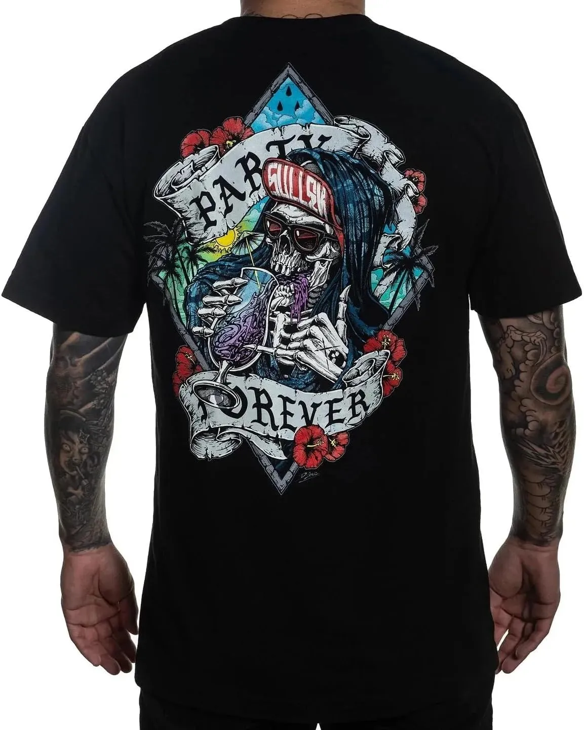 Sullen Men's Party Forever Standard Short Sleeve T Shirt
