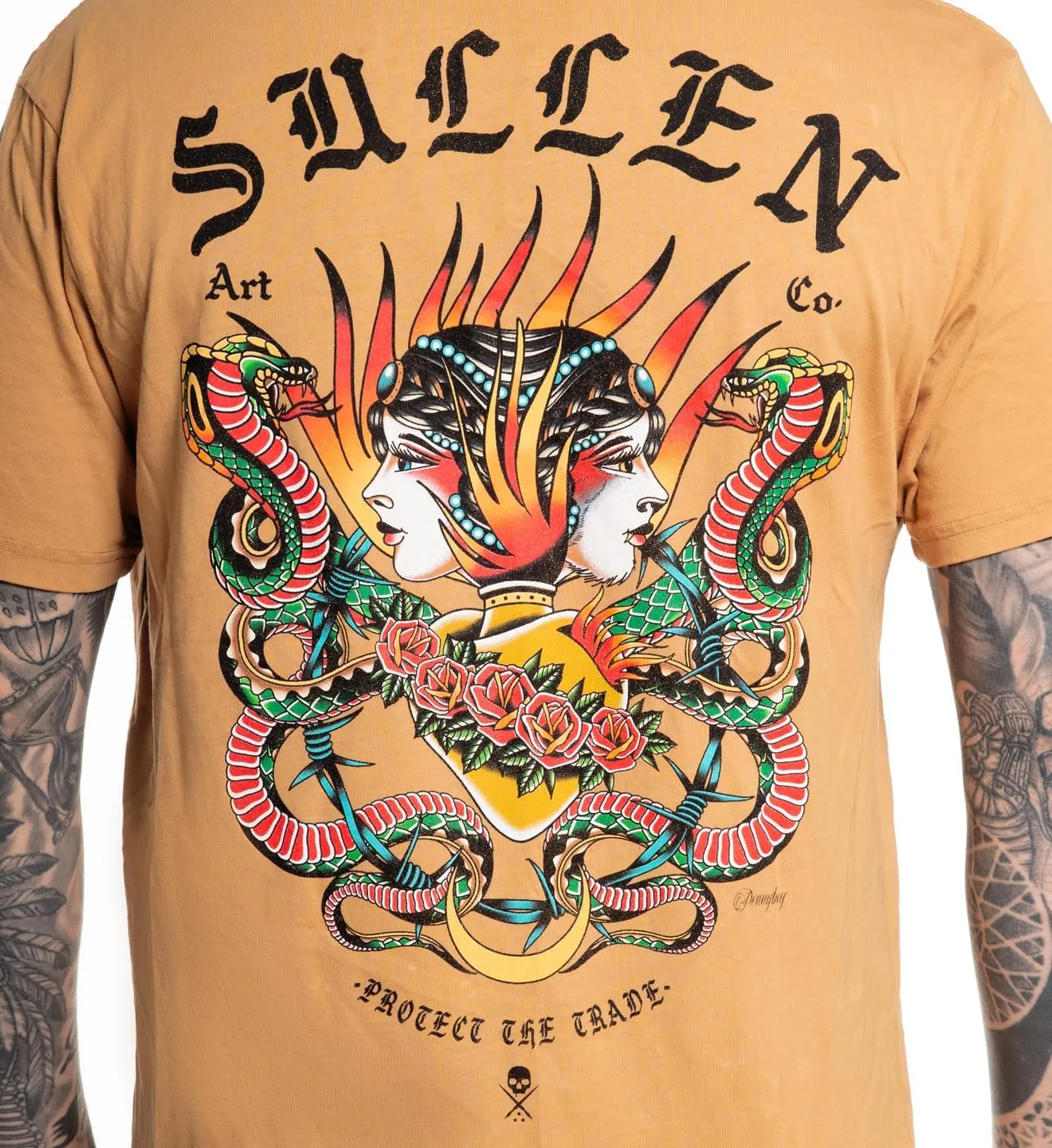 Sullen Men's Pennyboy Traditions Capsule Tattoo Artist Series Lifestyle Graphic Premium Short Sleeve Tee