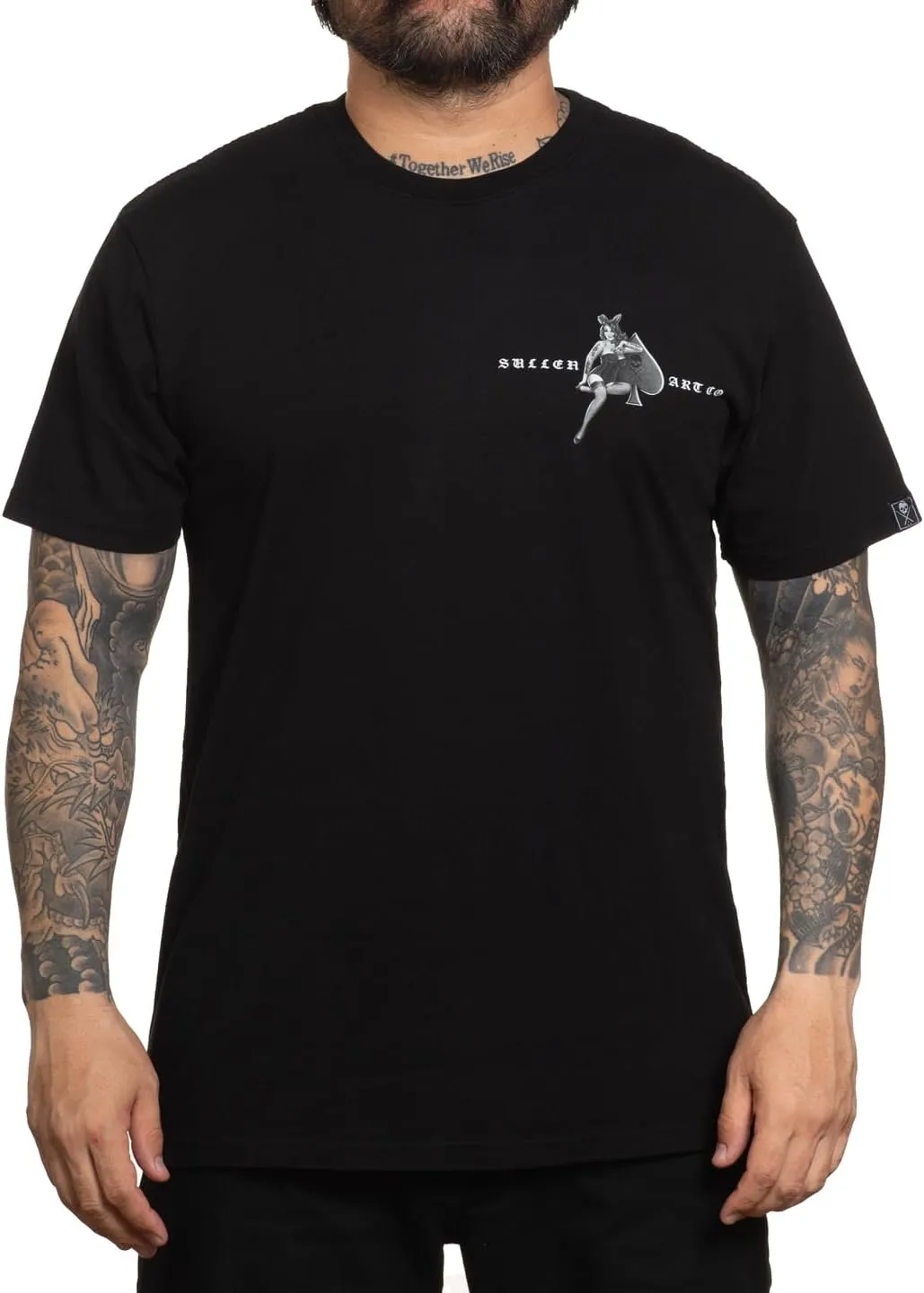 Sullen Men's Queen Spade Tattoo Lifestyle Graphic Stacked Deck Capsule Premium Short Sleeve Tee