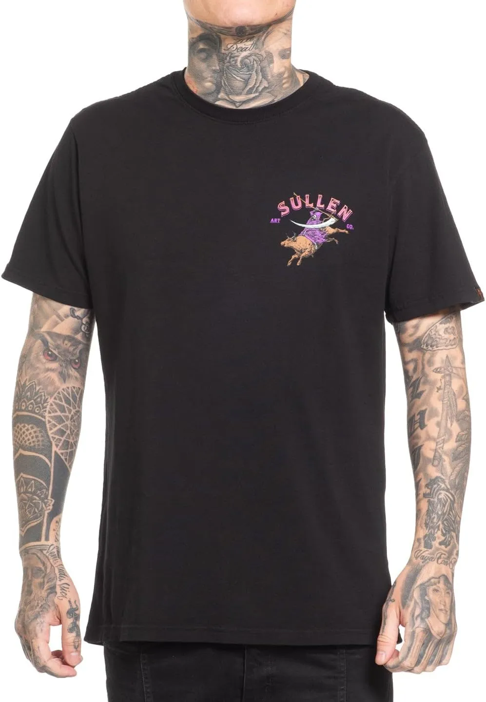 Sullen Men's Rodeo Reaper Artist Series Tattoo Lifestyle Graphic Premium Short Sleeve Tee